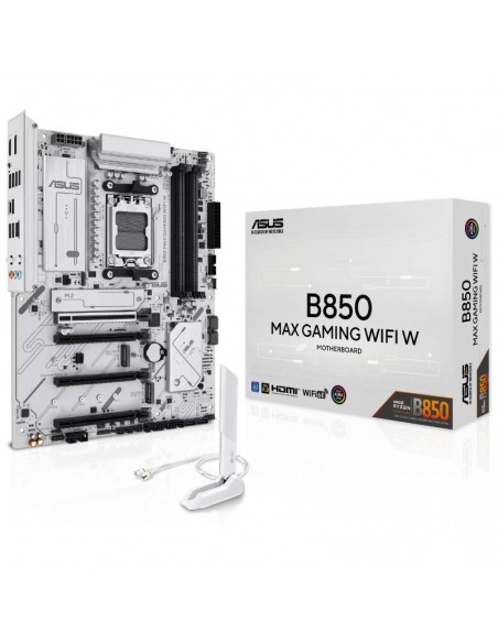 ASUS B850 MAX GAMING WIFI W vue ports M.2 PCIe 5 ASUS B850 MAX GAMING WIFI W vue ports M.2 PCIe 5