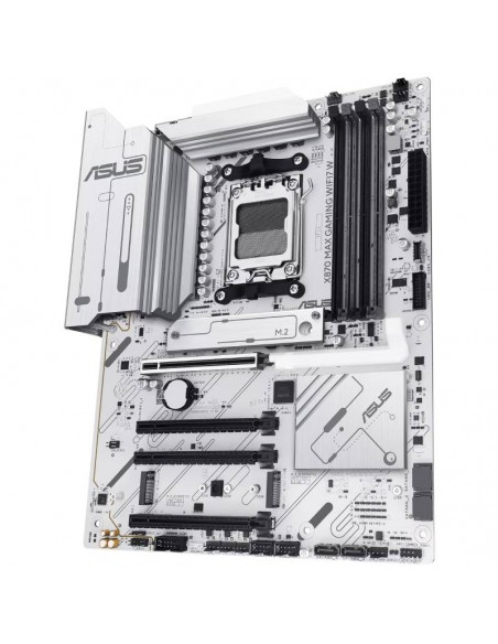 ASUS X870 MAX GAMING WIFI7 W connecteurs M.2 et SATA ASUS X870 MAX GAMING WIFI7 W connecteurs M.2 et SATA