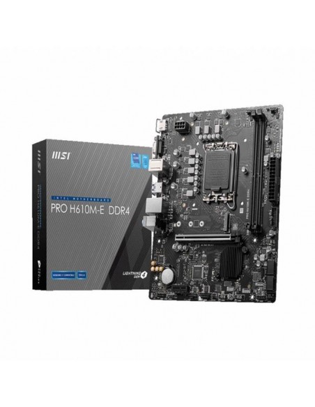 MSI Pro H610M-E DDR4 carte mère Intel LGA 1700 vue globale MSI Pro H610M-E DDR4 carte mère Intel LGA 1700 vue globale