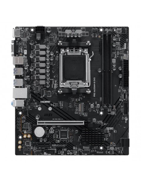 Vue générale de la carte mère MSI A620AM-B EVO Vue générale de la carte mère MSI A620AM-B EVO