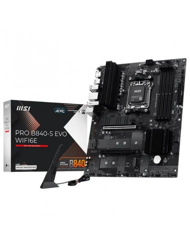 MSI PRO B840-S EVO WIFI6E carte mère AM5 DDR5 performante MSI PRO B840-S EVO WIFI6E carte mère AM5 DDR5 performante