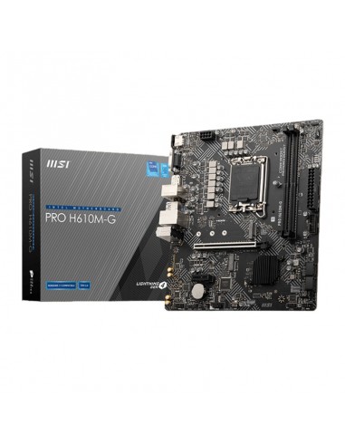 MSI PRO H610M-G carte mère DDR5 LGA 1700 micro ATX MSI PRO H610M-G carte mère DDR5 LGA 1700 micro ATX