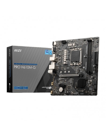 MSI PRO H610M-G carte mère DDR5 LGA 1700 micro ATX MSI PRO H610M-G carte mère DDR5 LGA 1700 micro ATX
