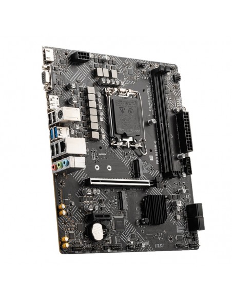 motherboard MSI PRO H610M-G Intel H610 chipset vue détaillée motherboard MSI PRO H610M-G Intel H610 chipset vue détaillée