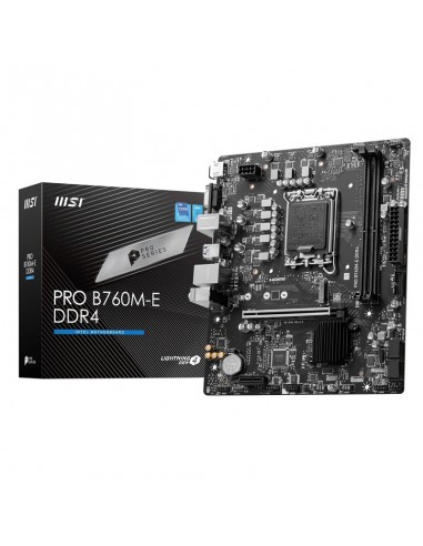 MSI Pro B760M-E DDR4 carte mère Intel LGA 1700 MSI Pro B760M-E DDR4 carte mère Intel LGA 1700