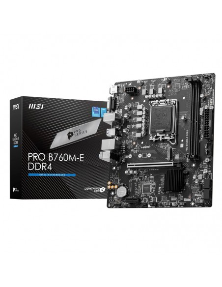 MSI Pro B760M-E DDR4 carte mère Intel LGA 1700 MSI Pro B760M-E DDR4 carte mère Intel LGA 1700