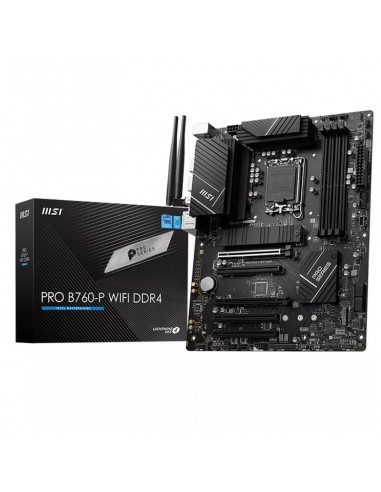 MSI PRO B760-P DDR4 carte mère Intel LGA 1700 vue globale MSI PRO B760-P DDR4 carte mère Intel LGA 1700 vue globale