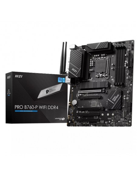 MSI PRO B760-P DDR4 carte mère Intel LGA 1700 vue globale MSI PRO B760-P DDR4 carte mère Intel LGA 1700 vue globale