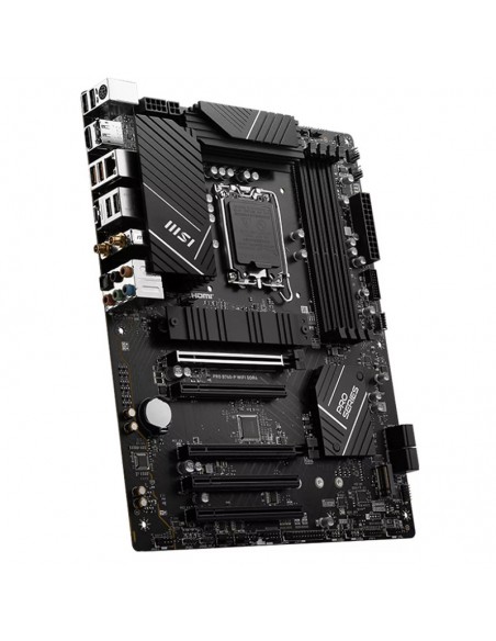Vue détaillée motherboard MSI PRO B760-P WIFI DDR4 Vue détaillée motherboard MSI PRO B760-P WIFI DDR4