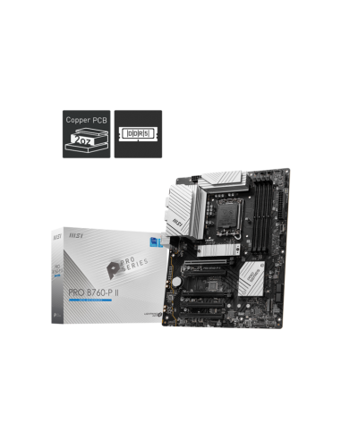 MSI PRO B760-P II carte mère ATX DDR5 Intel MSI PRO B760-P II carte mère ATX DDR5 Intel