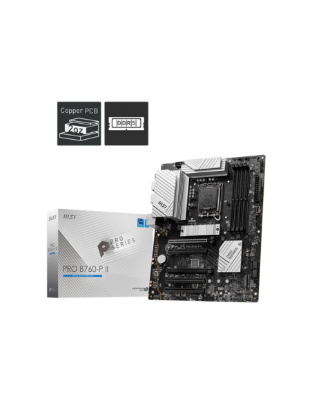 MSI PRO B760-P II carte mère ATX DDR5 Intel MSI PRO B760-P II carte mère ATX DDR5 Intel