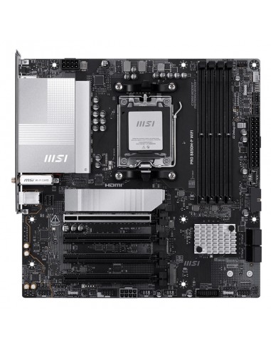 carte mère AMD AM5 DDR5 MSI PRO B850M-P connectique carte mère AMD AM5 DDR5 MSI PRO B850M-P connectique