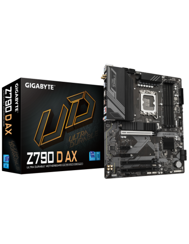 Carte mère GIGABYTE Z790 D AX vue globale ATX DDR5 Carte mère GIGABYTE Z790 D AX vue globale ATX DDR5