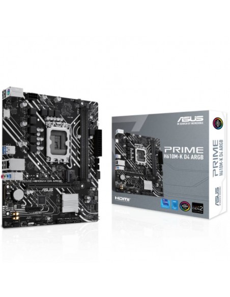 Asus Prime H610M-K carte mère DDR5 LGA 1700 ARGB Asus Prime H610M-K carte mère DDR5 LGA 1700 ARGB