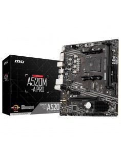 MSI A520M-A PRO emplacement mémoire DDR4 double canal
