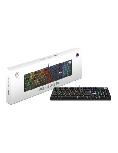 Clavier gamer MSI RGB LED mécanique durable 50 millions frappes Clavier gamer MSI RGB LED mécanique durable 50 millions frappes
