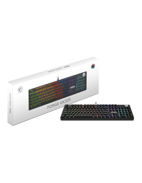 Clavier gamer MSI RGB LED mécanique durable 50 millions frappes Clavier gamer MSI RGB LED mécanique durable 50 millions frappes