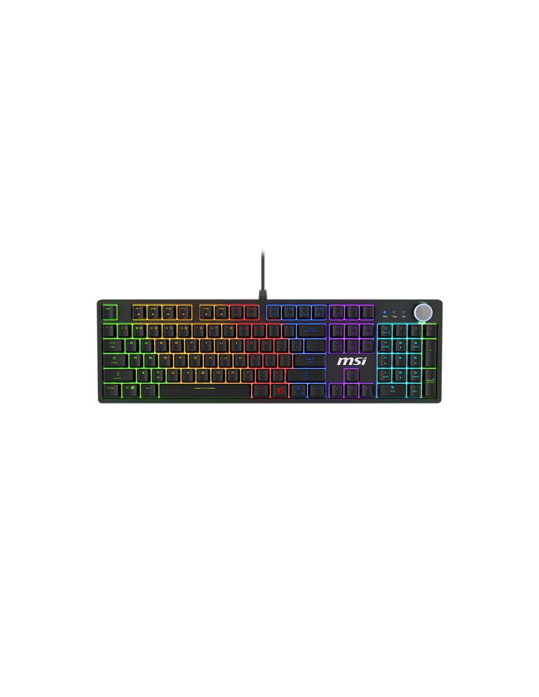 Clavier Gaming Filaire MSI FORGE GK320 mécanique noir LED gaming