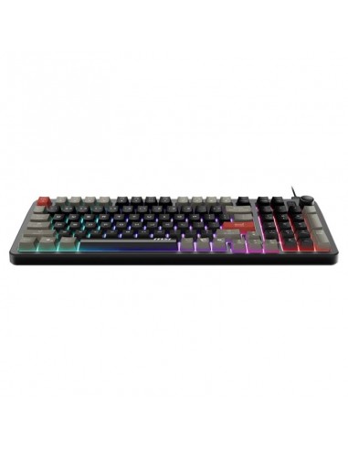 Clavier MSI FORGE GK110 vue angle gamer FPS Clavier MSI FORGE GK110 vue angle gamer FPS