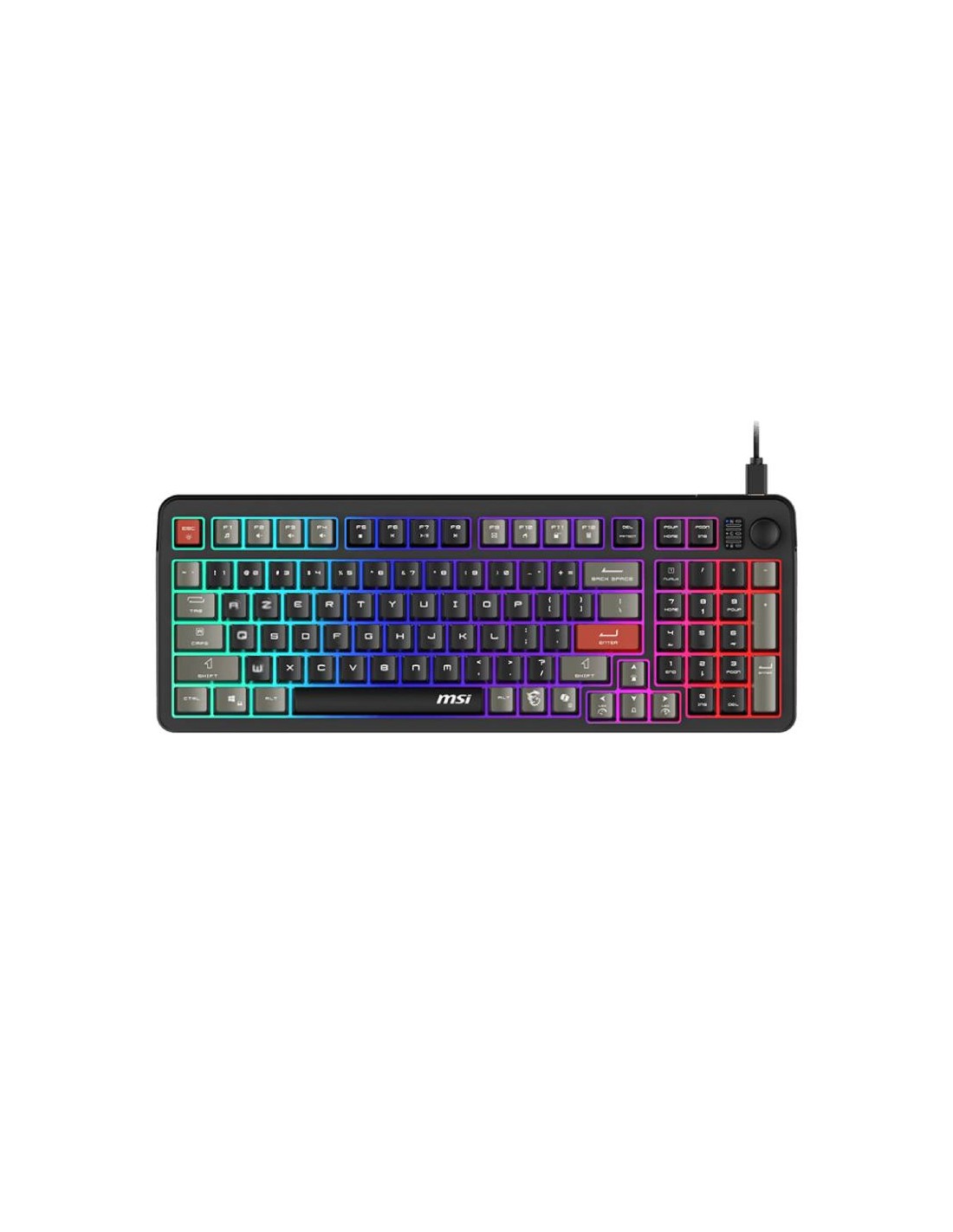 MSI FORGE GK110 Clavier Gamer noir LED gaming USB