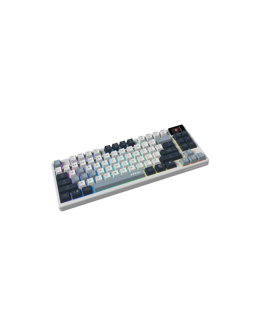 Clavier MSI FORGE GK600 TKL sans pavé numérique RGB gaming
