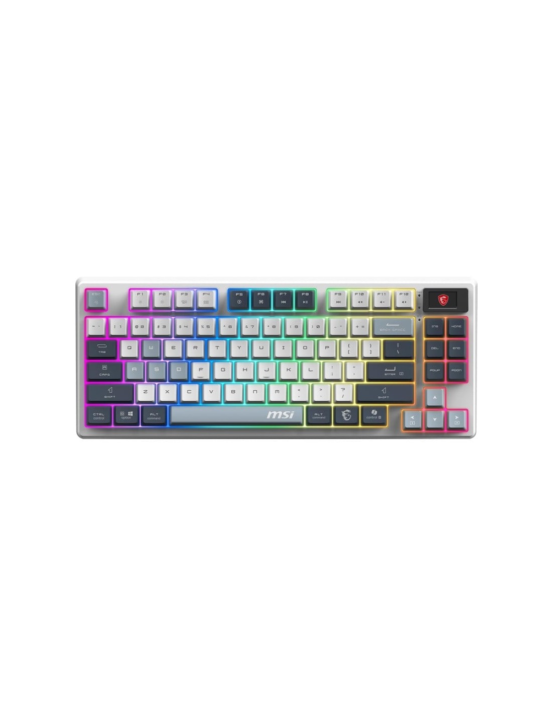 Clavier mécanique MSI GK600 Bluetooth TKL RGB compact noir