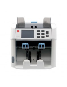 Compteur billets double bac avec détection faux billets UV MG