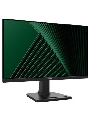 Moniteur professionnel MSI Full HD installé sur bureau moderne Moniteur professionnel MSI Full HD installé sur bureau moderne