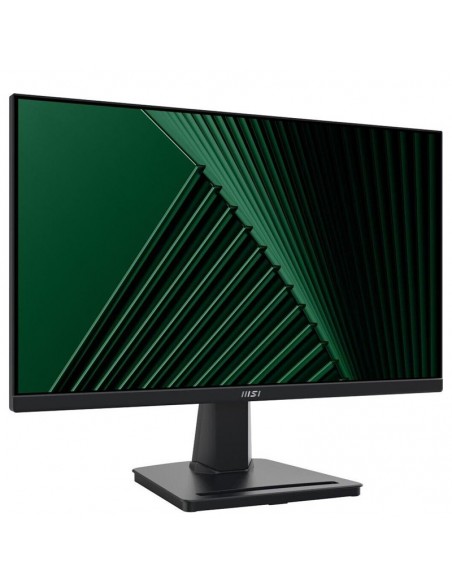 Moniteur professionnel MSI Full HD installé sur bureau moderne Moniteur professionnel MSI Full HD installé sur bureau moderne