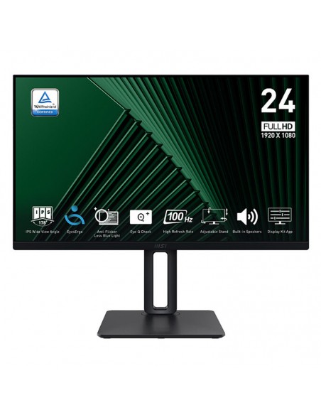 MSI PRO MP245PG écran IPS Full HD noir vue avant MSI PRO MP245PG écran IPS Full HD noir vue avant