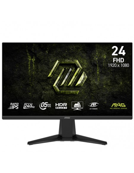 MSI MAG 245F-X24 écran gaming noir vue de face