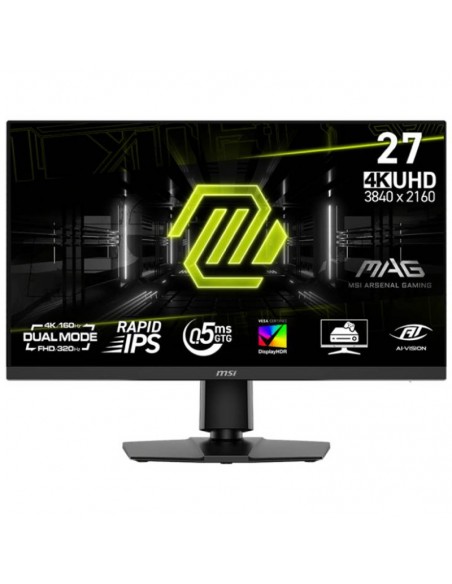 MSI MAG 272URDF-E16 écran gaming 27 pouces vue frontale MSI MAG 272URDF-E16 écran gaming 27 pouces vue frontale