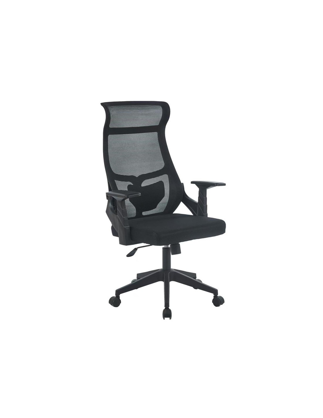 Chaise de bureau ergonomique Reko avec dossier haut rembourré