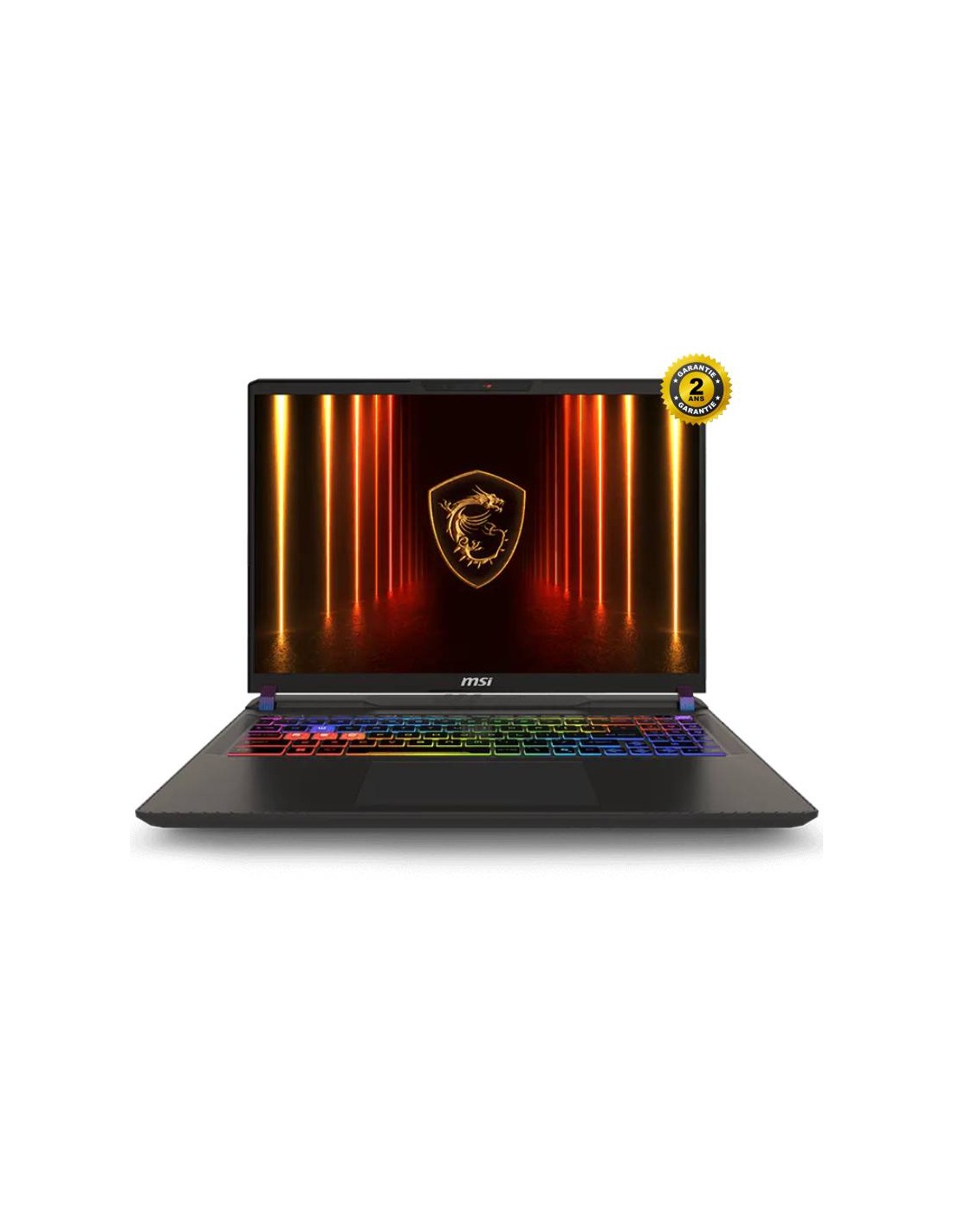 PC Portable Gamer MSI Vector 16 HX AI A2XW vue avant ouverte