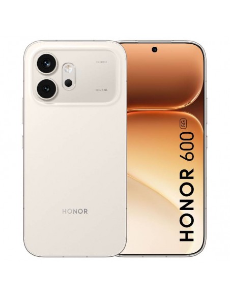 Smartphone HONOR 600 5G 12 Go / 256 Go / Golden White Smartphone HONOR 600 5G 12 Go / 256 Go / Golden White