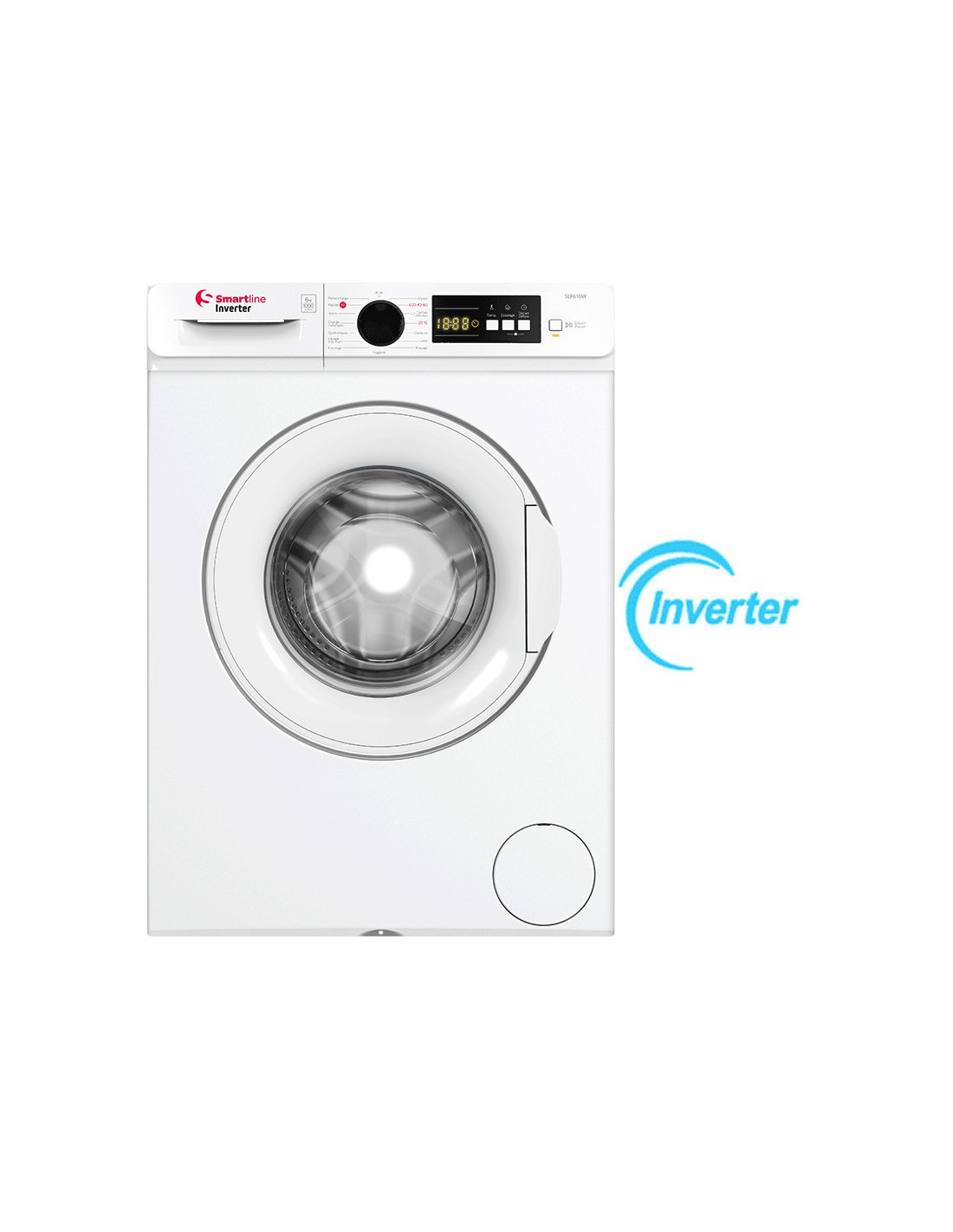 Machine à Laver Frontale Smart Line SLF610W blanche vue de face