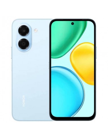HONOR X7e Prix Tunisie smartphone bleu clair vue de face HONOR X7e Prix Tunisie smartphone bleu clair vue de face