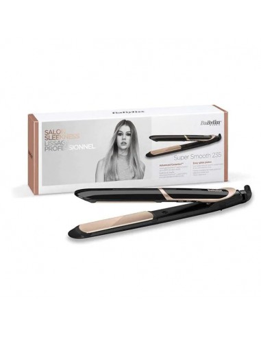 Lisseur de Cheveux BABYLISS - Céramique et Ionique - Noir (ST393E)