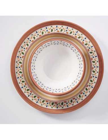 Service à Table Korkmaz Iona A8344 24 Pièces Marron(A8344) Service à Table Korkmaz Iona A8344 24 Pièces Marron(A8344)