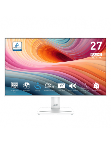 Ecran MSI PRO MP275W E2 27" FHD IPS 120Hz Blanc prix en Tunisie