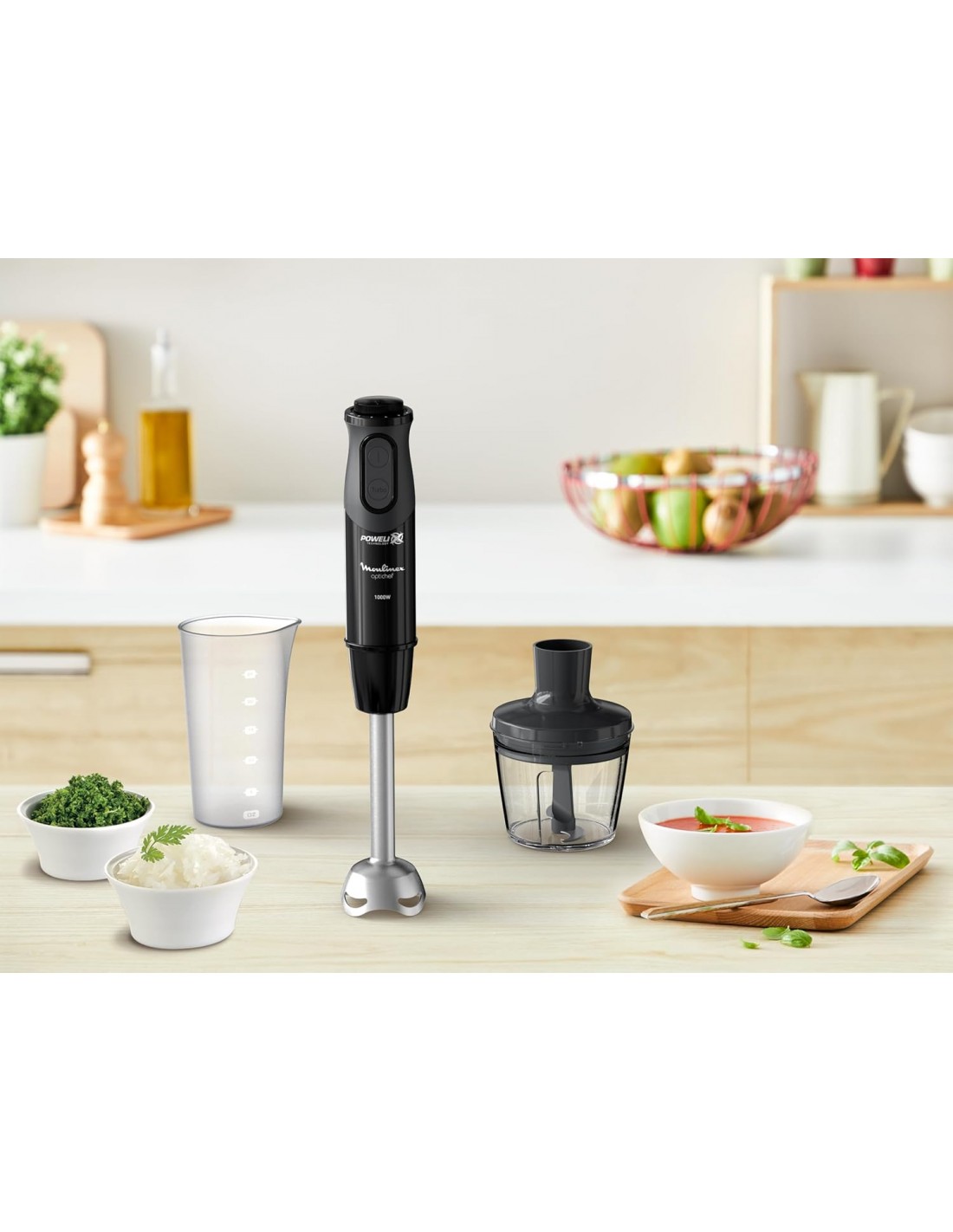 Optichef 1000W : Mixeur Plongeant Moulinex Puissant et Multifonction