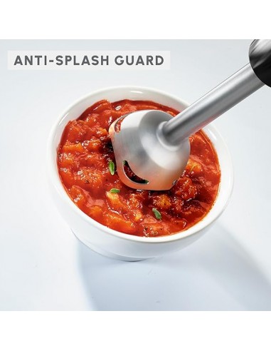 Moulinex Optichef Hand Blender, 1000 Watt, 15 Functions, 500 ML Chopper, Whisk, Black - (DD6552EG) Moulinex Optichef Hand Blender, 1000 Watt, 15 Functions, 500 ML Chopper, Whisk, Black - (DD6552EG)