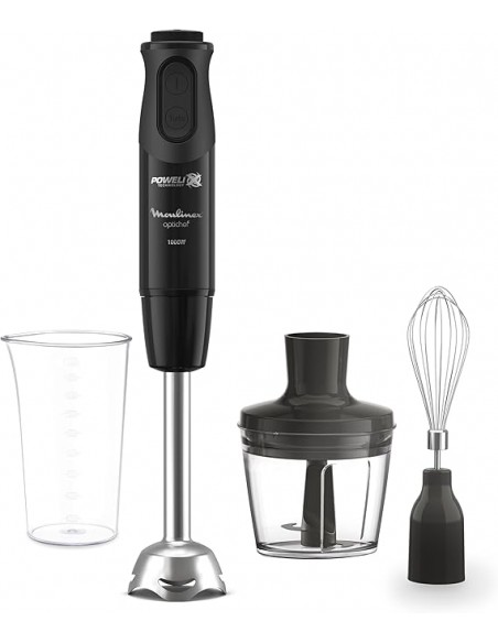 Mixeur Plongeant Moulinex 1000 Watt 800ml / Noir / DD6552EG Mixeur Plongeant Moulinex 1000 Watt 800ml / Noir / DD6552EG