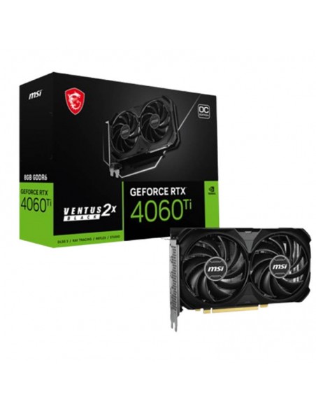 Carte graphique Msi Geforce RTX 4060 ventus 2x black oc / 8 GO gddr6(912-V516-004)