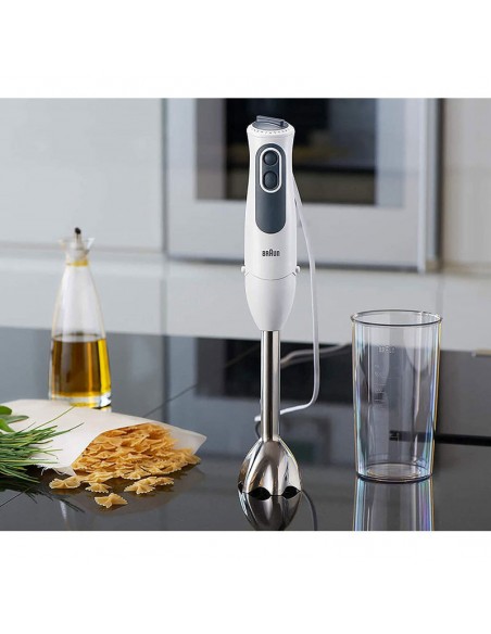 Mixeur plongeant BRAUN MQ3145WH commande 11 vitesses Turbo Mixeur plongeant BRAUN MQ3145WH commande 11 vitesses Turbo