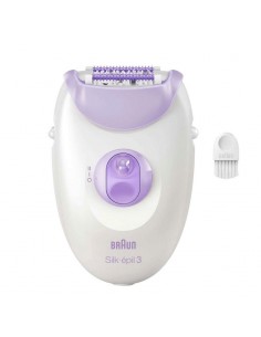 Épilateur Braun SiLk-3 SE3-000 Blanc & Violet(SE3-000)