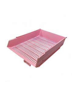 Corbeille à Courrier Ajouré FAIBO Rose Pastel(720104P032)