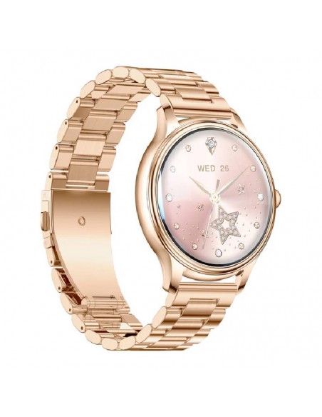 Colmi L28 Steel Gold avec bracelet silicone confortable au quotidien