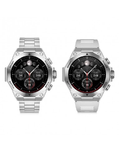 Smartwatch Ksix argent avec suivi santé et interface tactile Smartwatch Ksix argent avec suivi santé et interface tactile