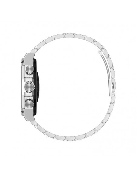 Montre intelligente argentée compatible Android et iPhone au quotidien Montre intelligente argentée compatible Android et iPhone au quotidien